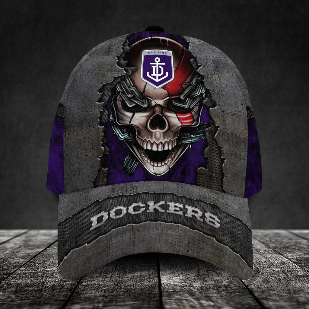 fremantle-football-club-3d-metal-skull-personalized-classic-cap-02