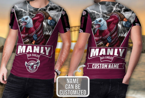 personalized-manly-warringah-sea-eagles-3d-hoodie-nrl-3d-hoodie-mascot