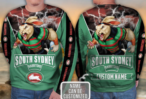 personalized-south-sydney-rabbitohs-3d-hoodie-nrl-3d-hoodie-mascot