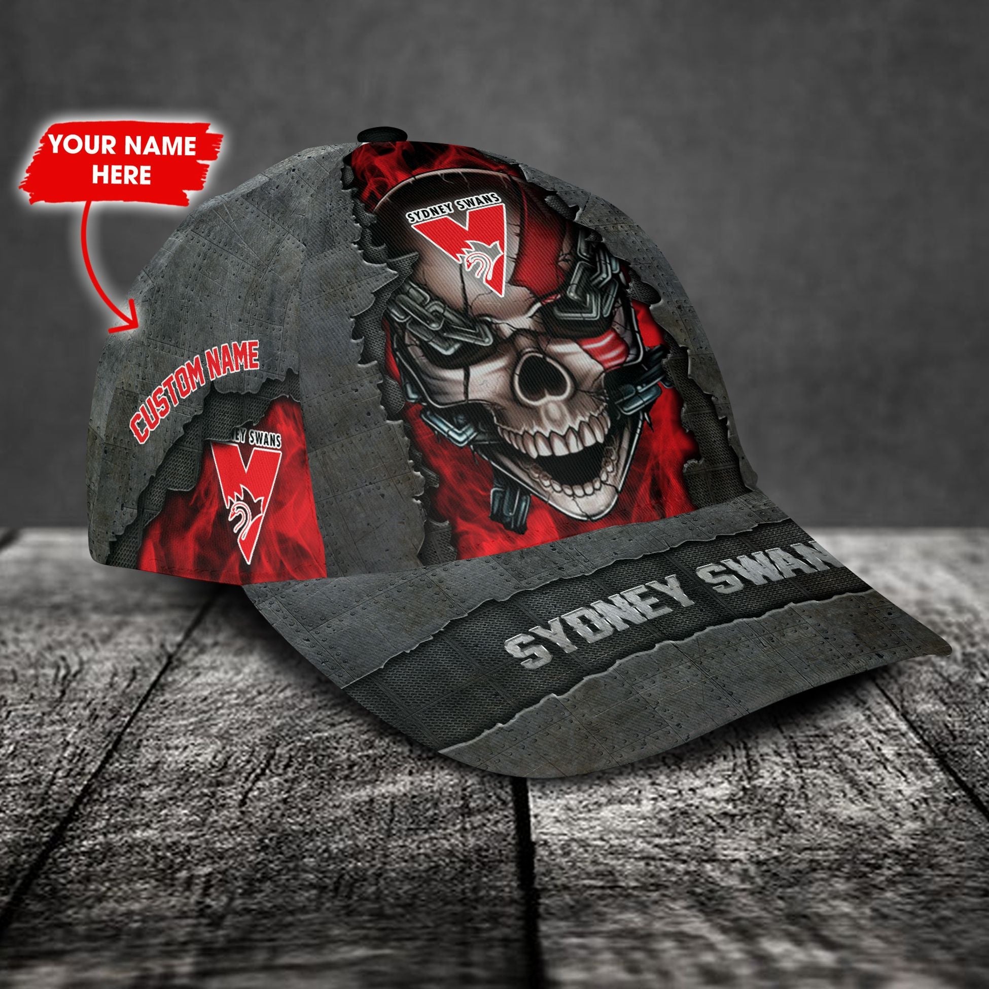 sydney-swans-3d-metal-skull-personalized-classic-cap-02