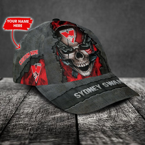 sydney-swans-3d-metal-skull-personalized-classic-cap-02
