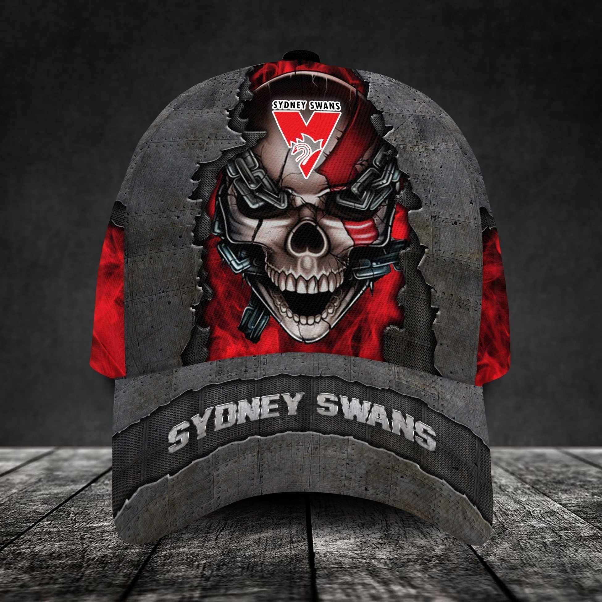sydney-swans-3d-metal-skull-personalized-classic-cap-02