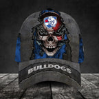 western-bulldogs-football-club-3d-metal-skull-personalized-classic-cap-02