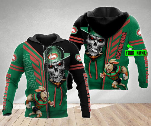 south-sydney-rabbitohs-nrl-skull-cap-personalized-custom-3d-hoodie