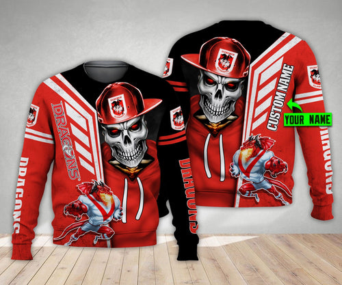 st-george-illawarra-dragons-nrl-skull-cap-personalized-custom-3d-hoodie