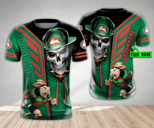 south-sydney-rabbitohs-nrl-skull-cap-personalized-custom-3d-hoodie