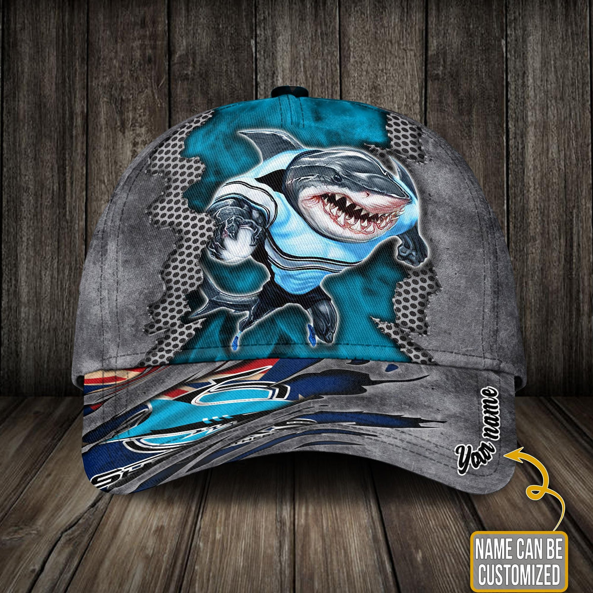 personalized-nrl-classic-cap-cronulla-sutherland-sharks-classic-cap-mascot