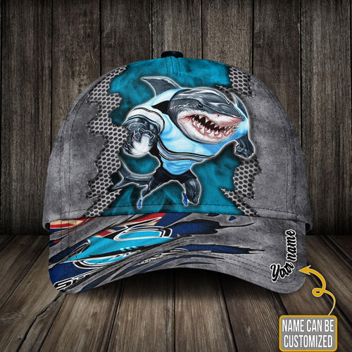 personalized-nrl-classic-cap-cronulla-sutherland-sharks-classic-cap-mascot
