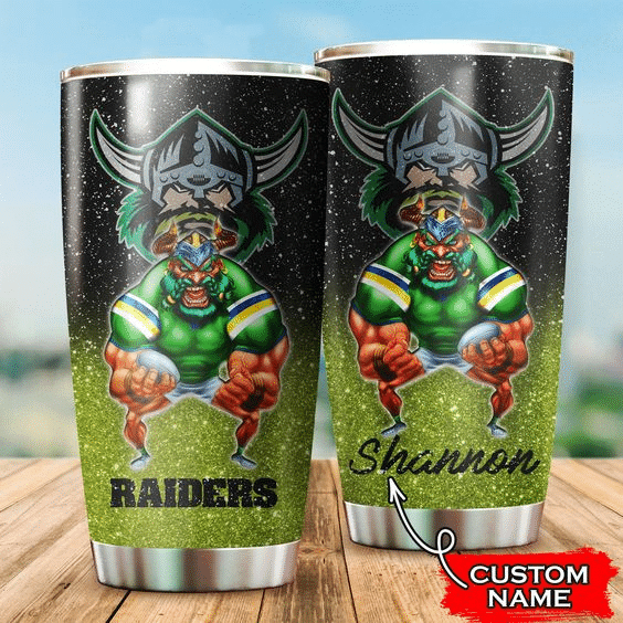 canberra-raiders-3d-mascot-personalized-stainless-steel-tumbler