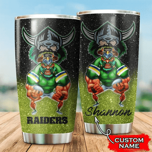 canberra-raiders-3d-mascot-personalized-stainless-steel-tumbler