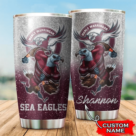 manly-warringah-sea-eagles-3d-mascot-personalized-stainless-steel-tumbler