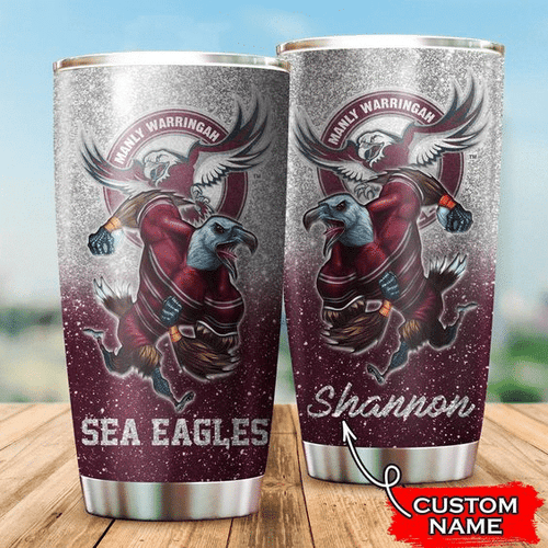 manly-warringah-sea-eagles-3d-mascot-personalized-stainless-steel-tumbler