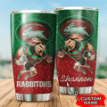 south-sydney-rabbitohs-3d-mascot-personalized-stainless-steel-tumbler