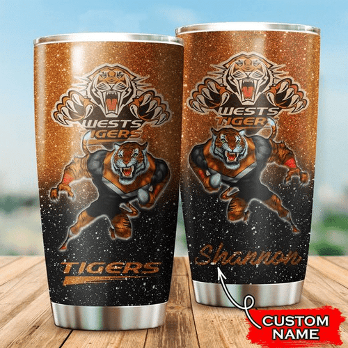 wests-tigers-3d-mascot-personalized-stainless-steel-tumbler