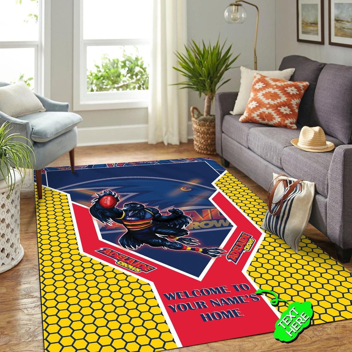 personalized-adelaide-football-club-rug-mascot-afl-rug