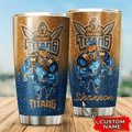 gold-coast-titans-3d-mascot-personalized-stainless-steel-tumbler