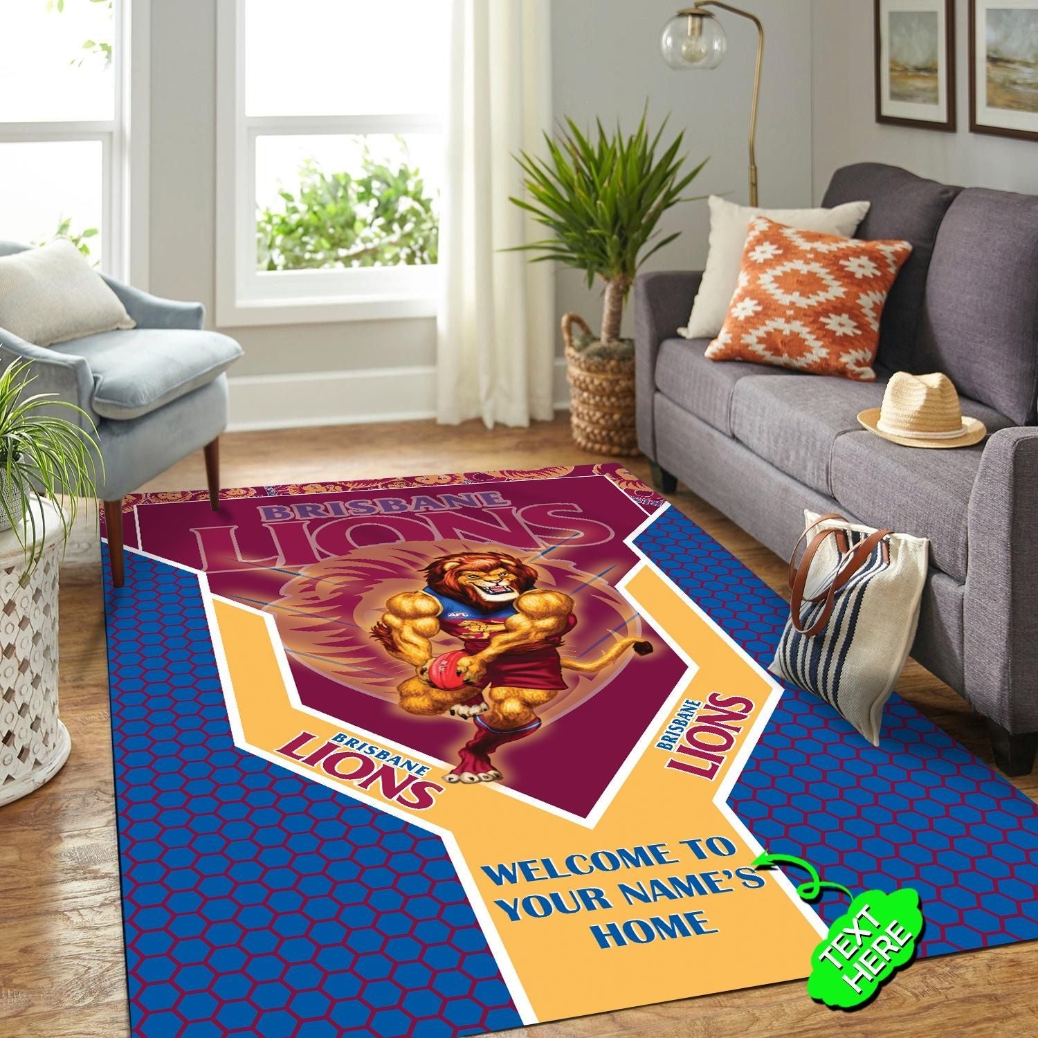 personalized-brisbane-lions-rug-mascot-afl-rug-1