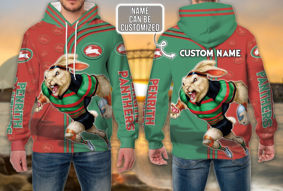 south-sydney-rabbitohs-nrl-personalized-custom-3d-hoodie