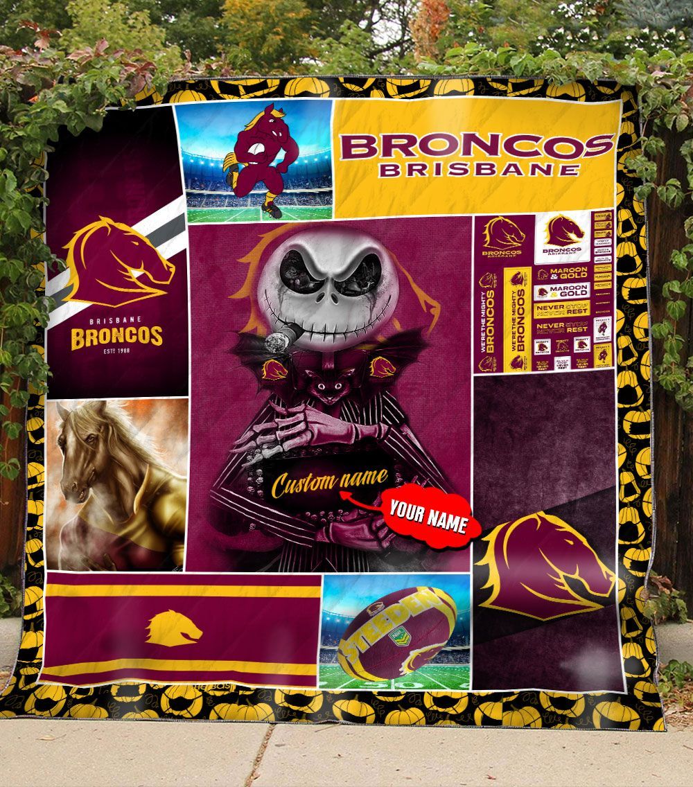 brisbane-broncos-quilt-blanket-nrl-quilt-blanket-personalized-jack-skellington