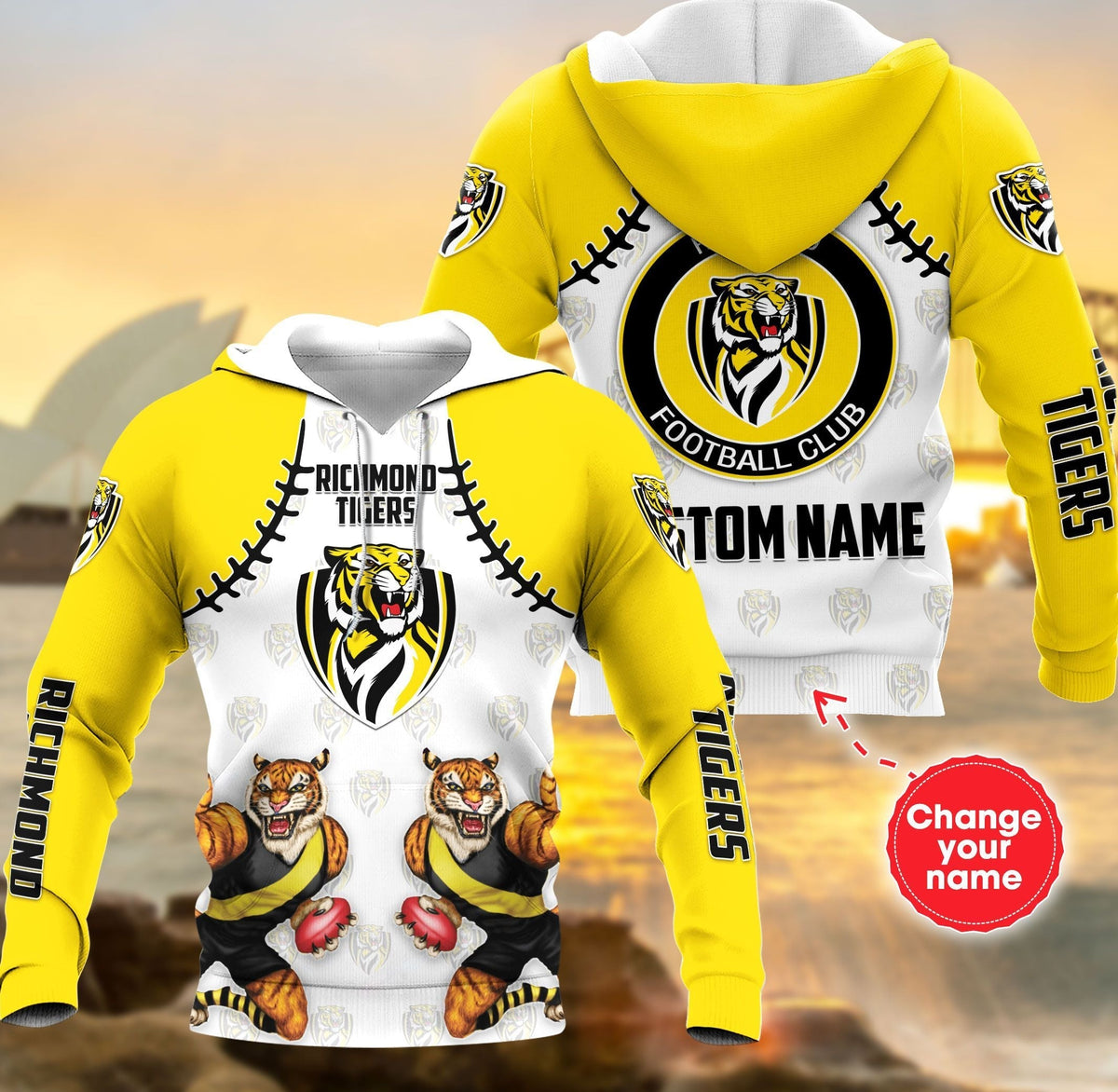 personalized-custom-3d-hoodie-richmond-football-club-douple-mascot-afl