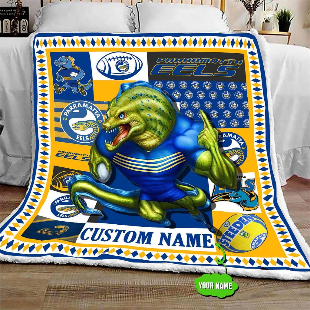 personalized-parramatta-eels-mascot-quilt-blanket-nrl
