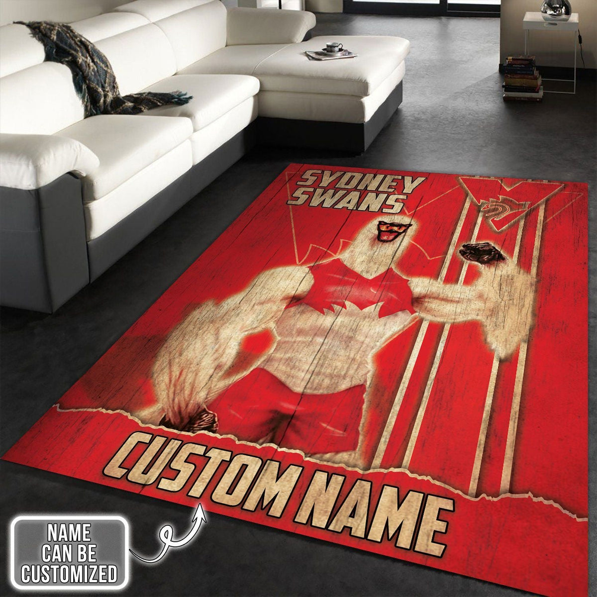personalized-sydney-swans-rug-mascot-afl-rug