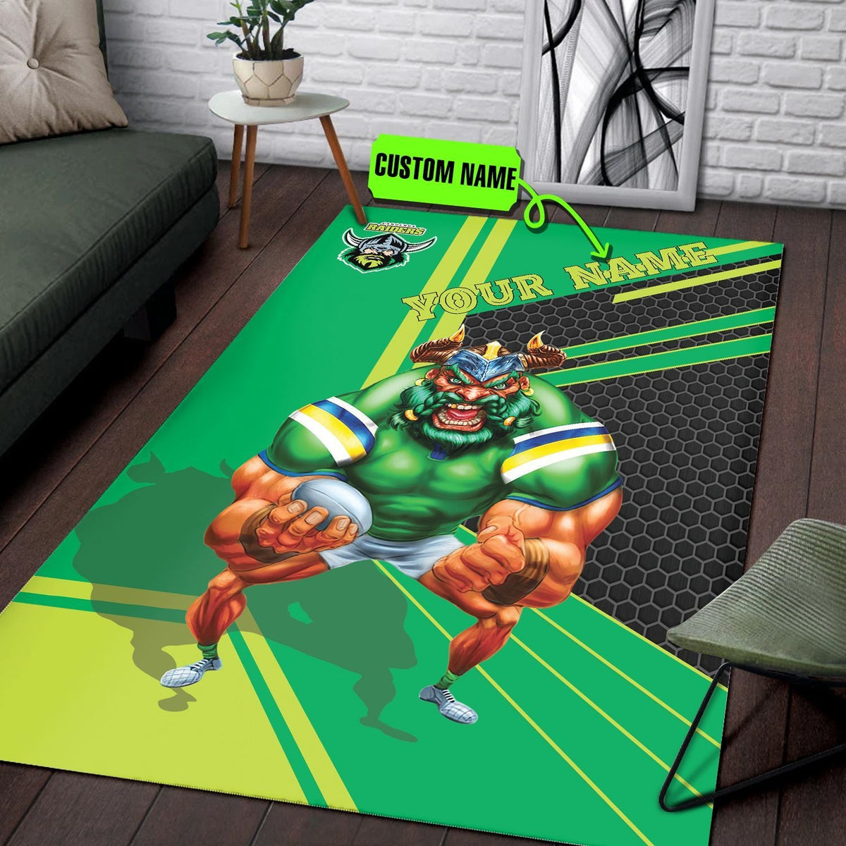 personalized-canberra-raiders-nrl-vector-mascot-edition-rug