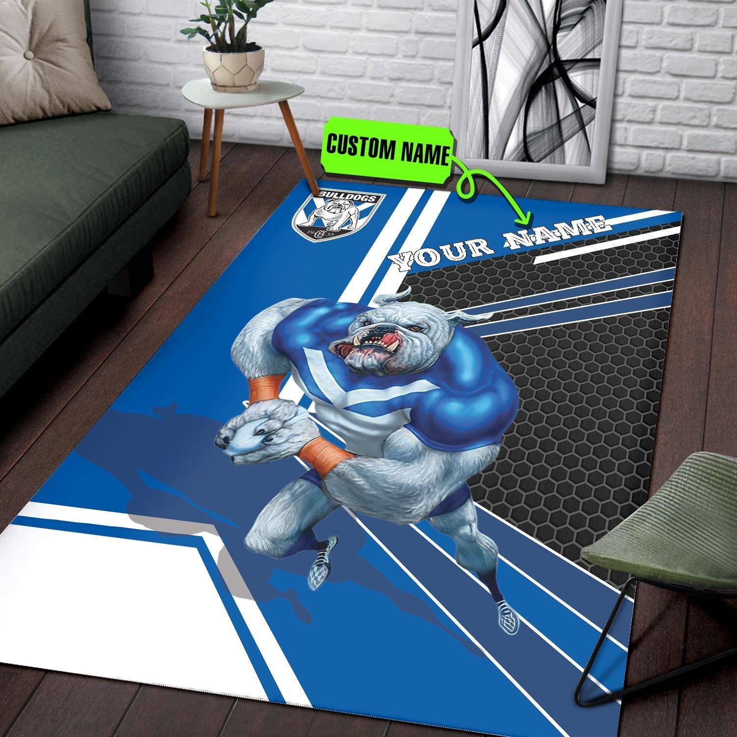 personalized-canterbury-bankstown-bulldogs-nrl-vector-mascot-edition-rug