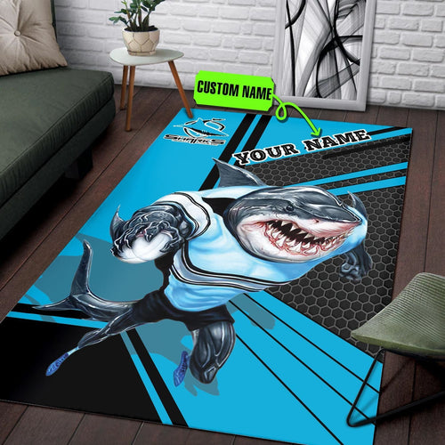 personalized-cronulla-sutherland-sharks-nrl-vector-mascot-edition-rug