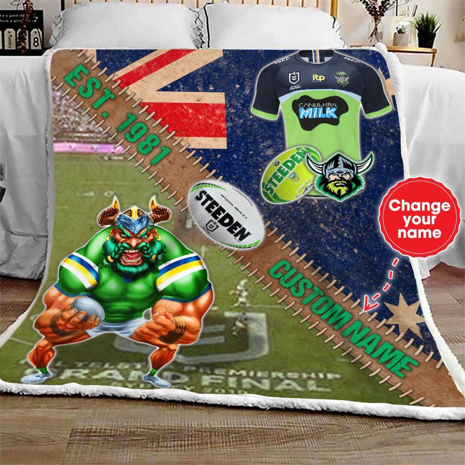 personalized-canberra-raiders-stadium-mascot-quilt-blanket-nrl