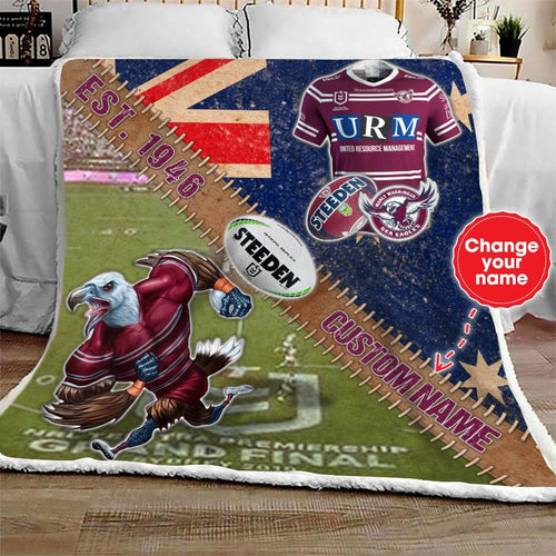 personalized-manly-warringah-sea-eagles-stadium-mascot-quilt-blanket-nrl