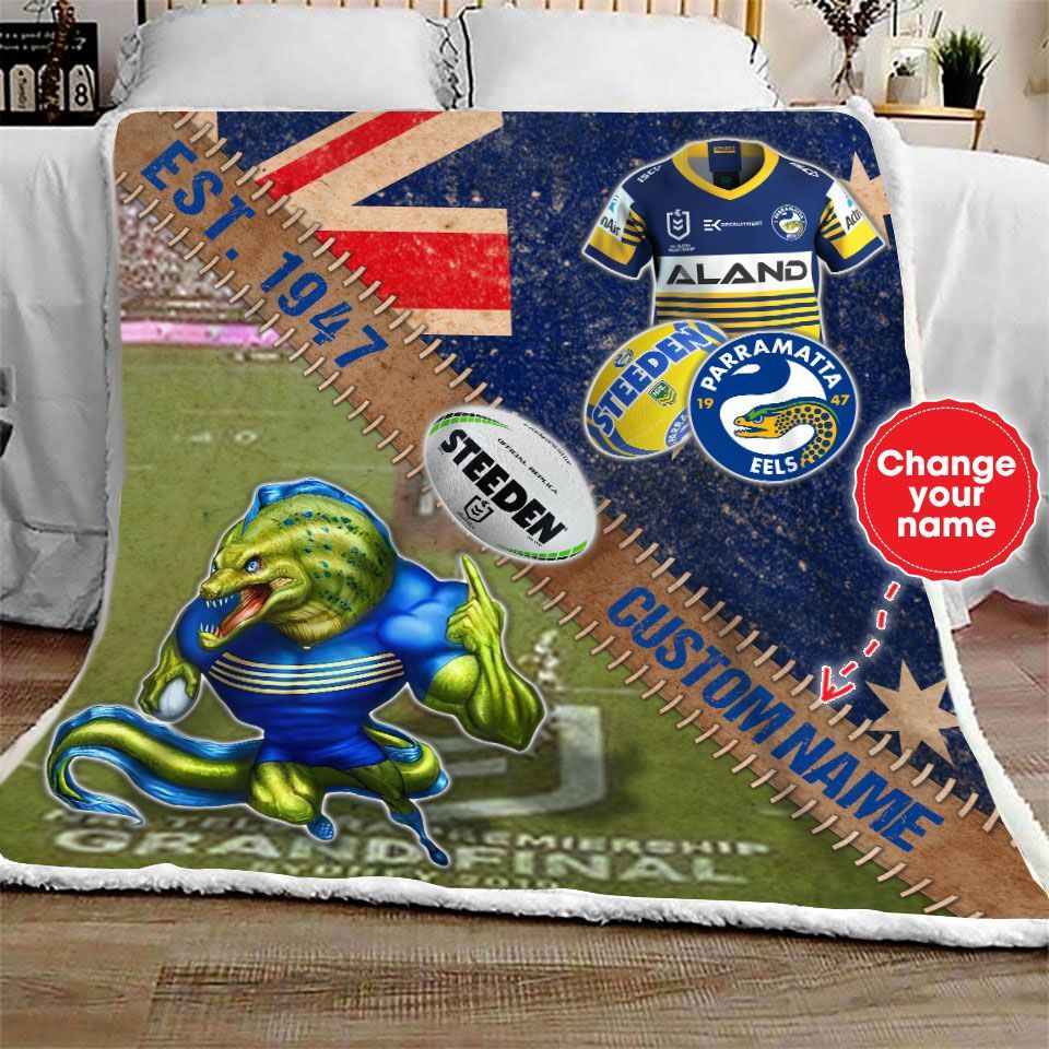 personalized-parramatta-eels-stadium-mascot-quilt-blanket-nrl