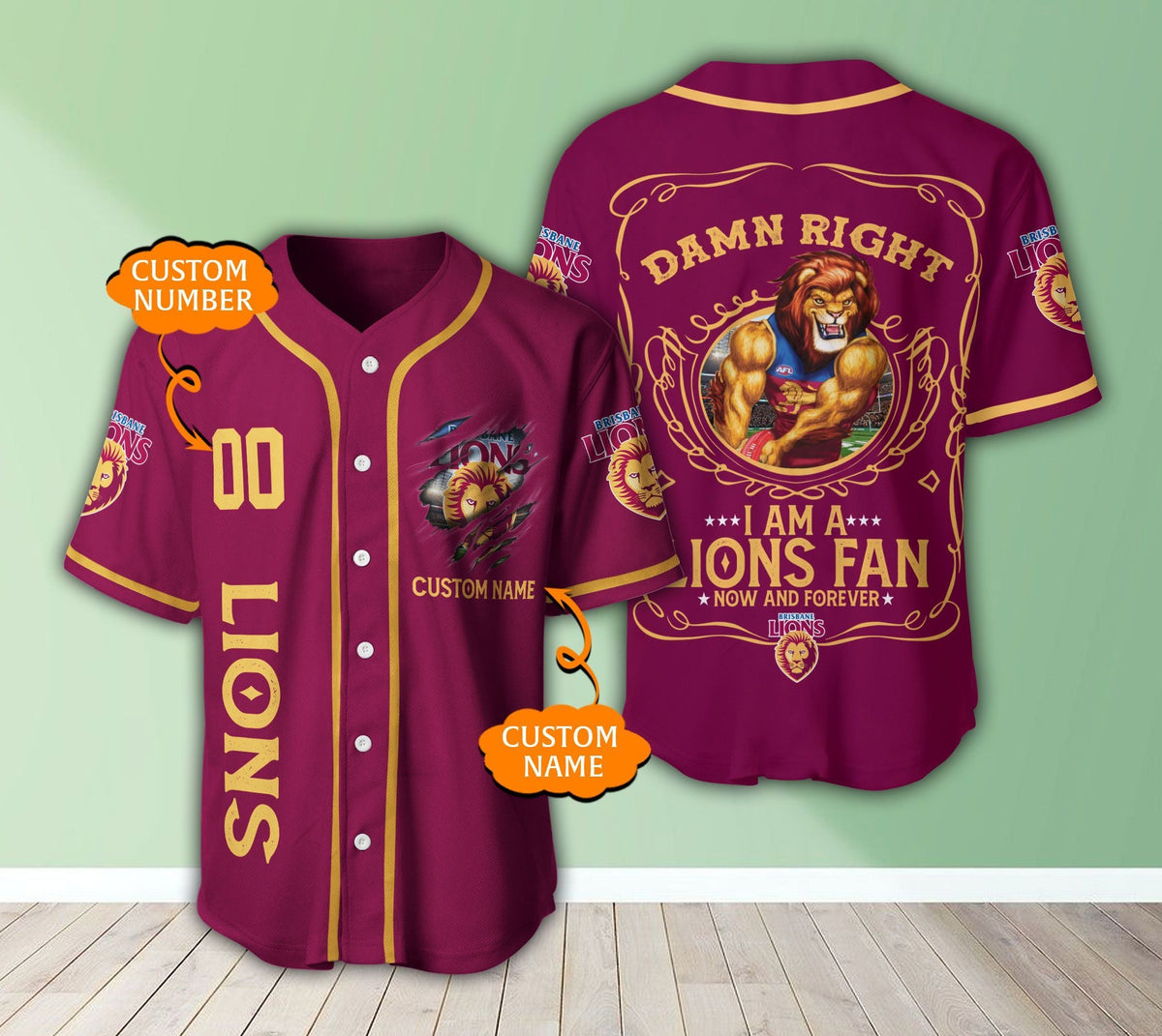 personalized-damn-right-brisbane-lions-3d-baseball-jersey-afl