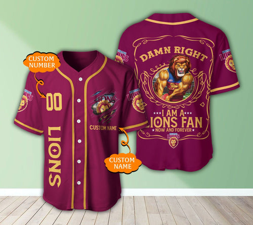 personalized-damn-right-brisbane-lions-3d-baseball-jersey-afl
