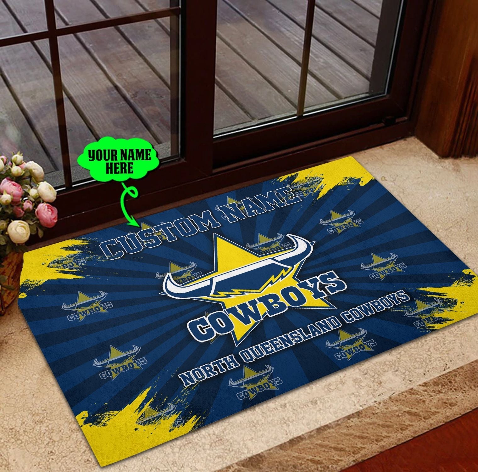 north-queensland-cowboys-doormat-personalized