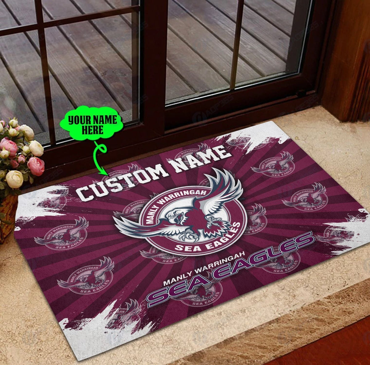 manly-warringah-sea-eagles-doormat-personalized