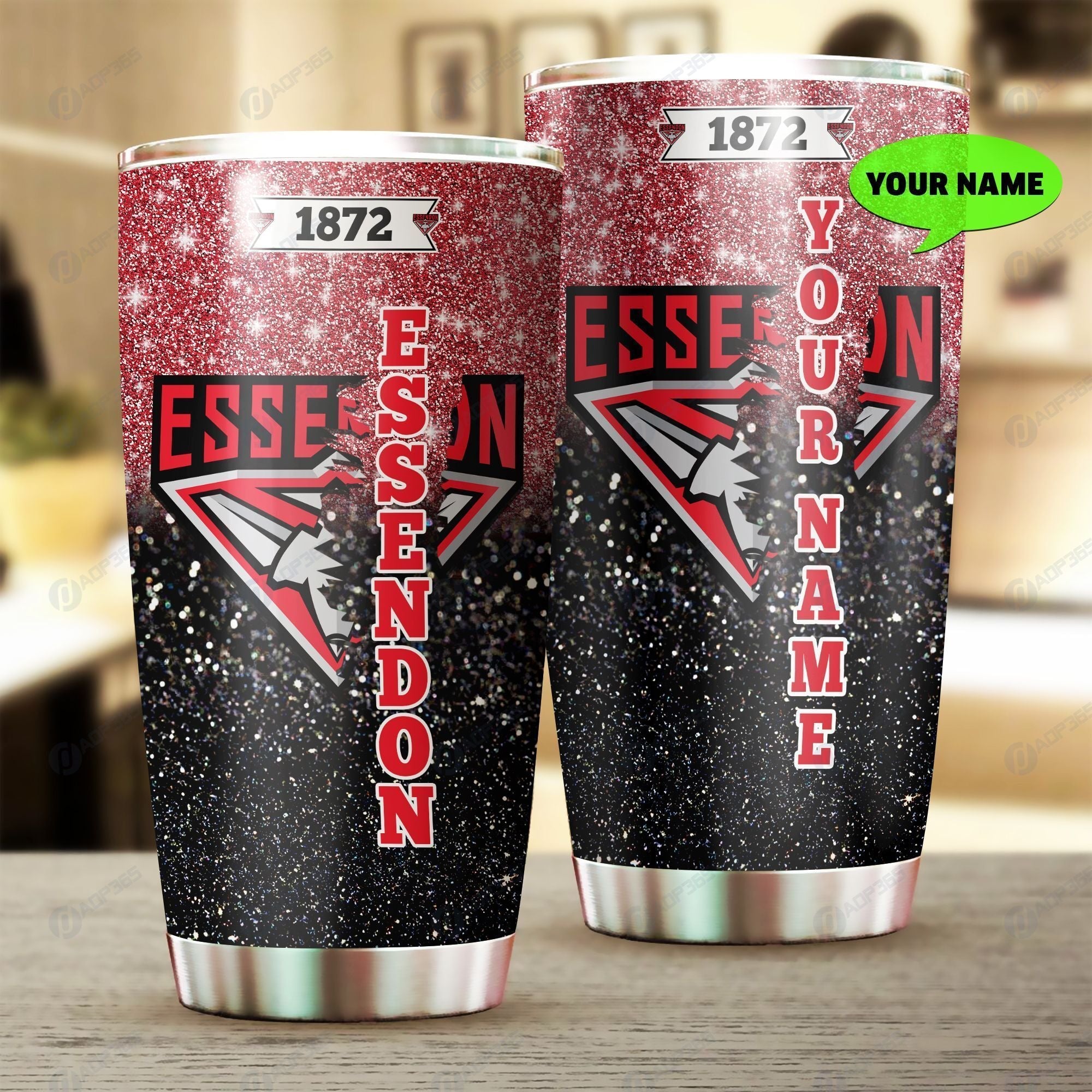 essendon-football-club-stainless-steel-tumbler-personalized