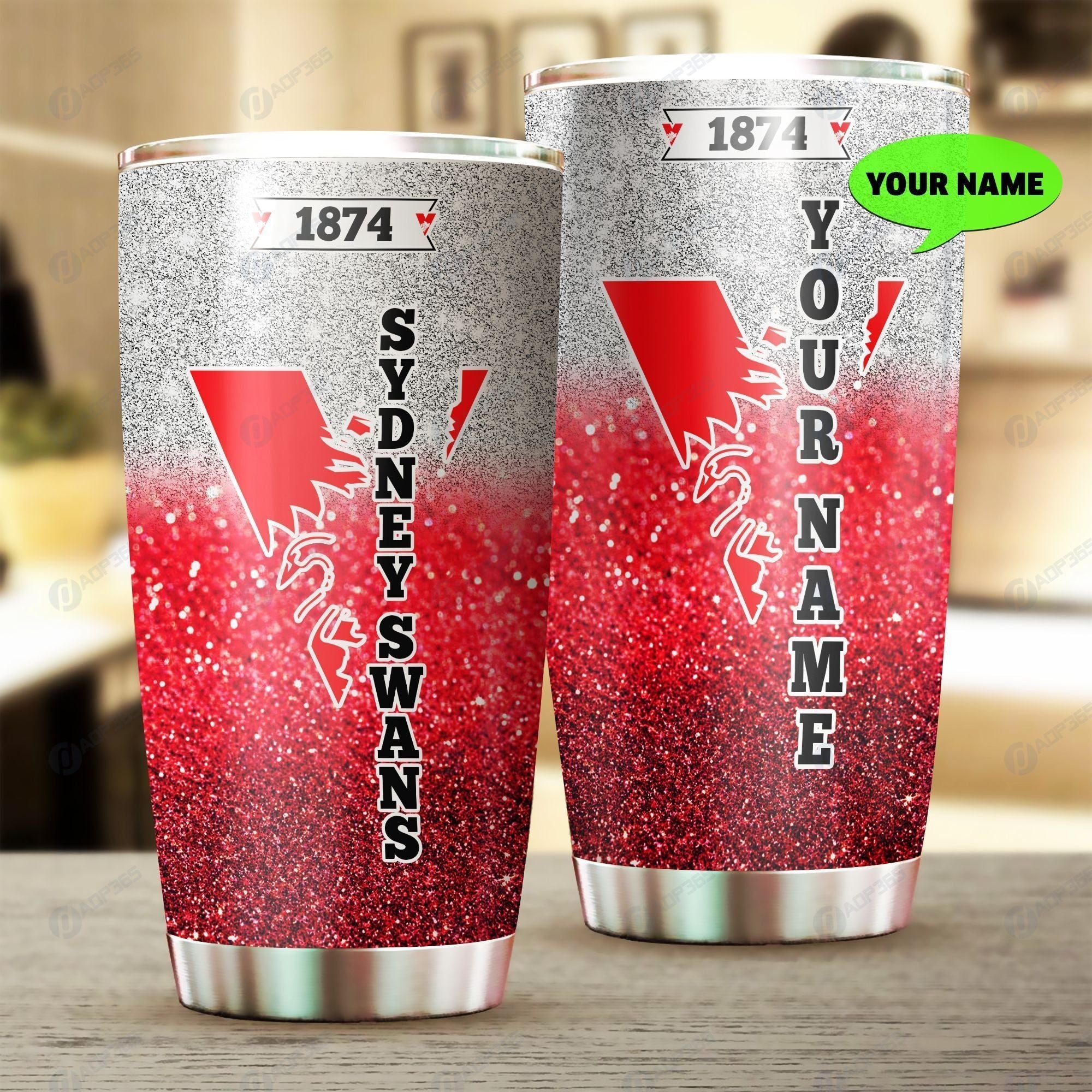 sydney-swans-steel-tumbler-personalized