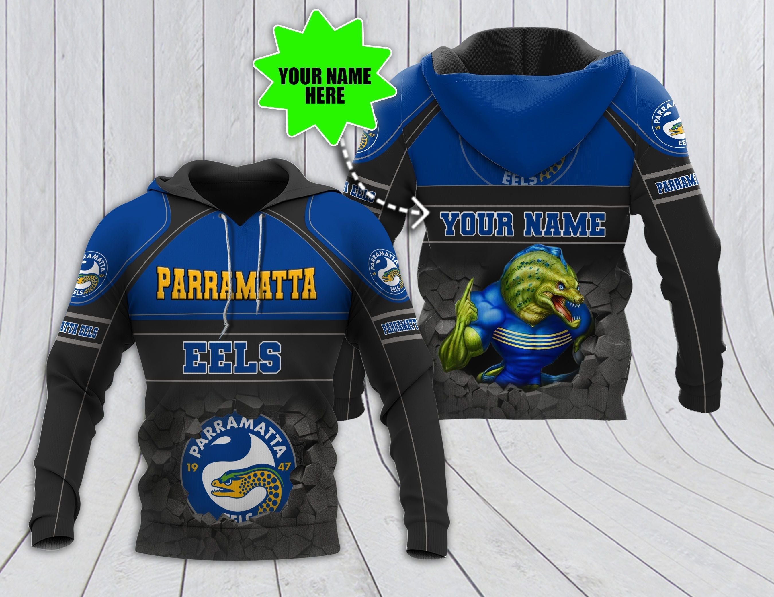 personalized-parramatta-eels-3d-hoodie-nrl-3d-hoodie-broken-wall
