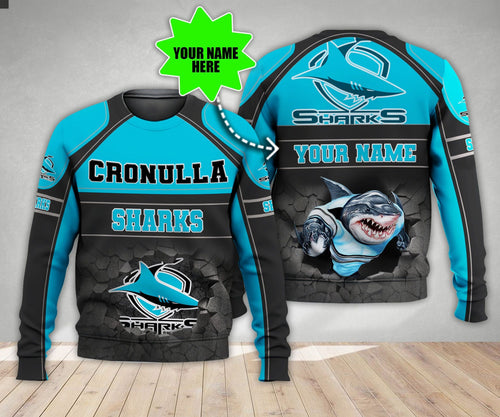 personalized-cronulla-sutherland-sharks-3d-hoodie-nrl-3d-hoodie-broken-wall