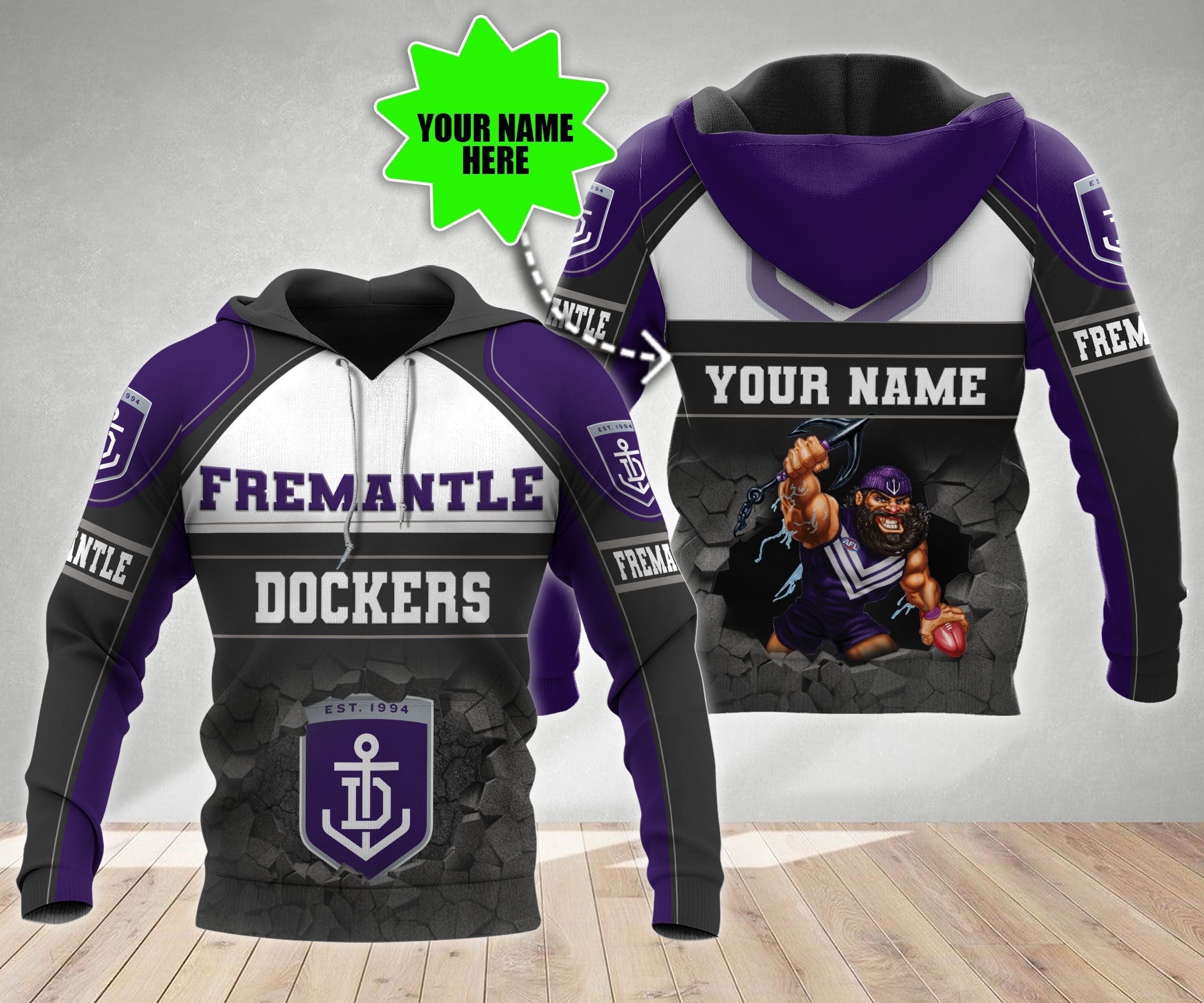 personalized-fremantle-football-club-3d-hoodie-afl-3d-hoodie-broken-wall
