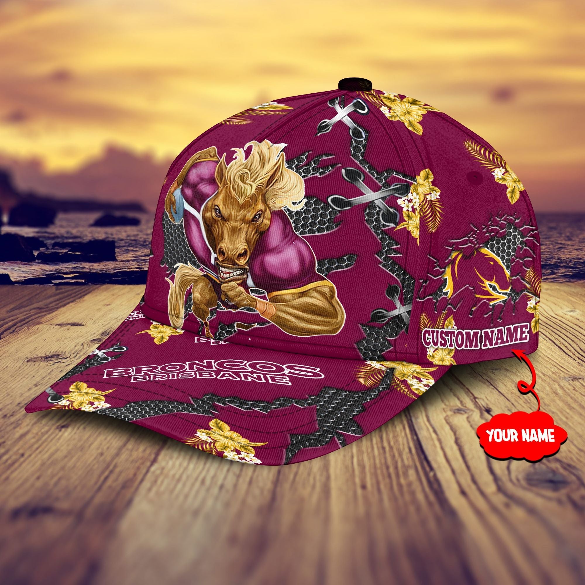 brisbane-broncos-nrl-classic-cap-personalized-mascot-flower