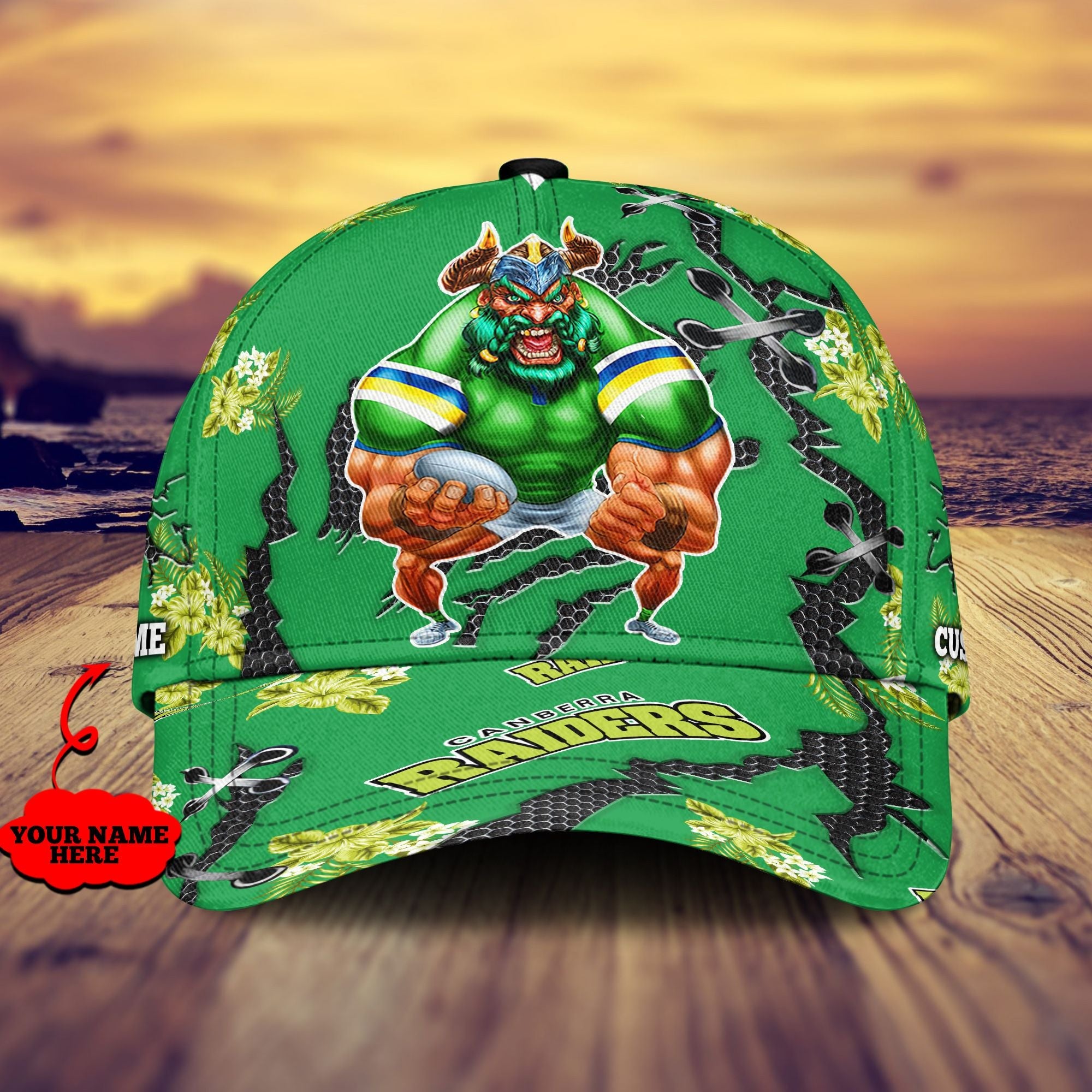 canberra-raiders-nrl-classic-cap-personalized-mascot-flower