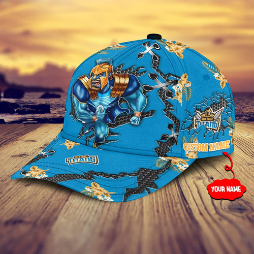 gold-coast-titans-nrl-classic-cap-personalized-mascot-flower