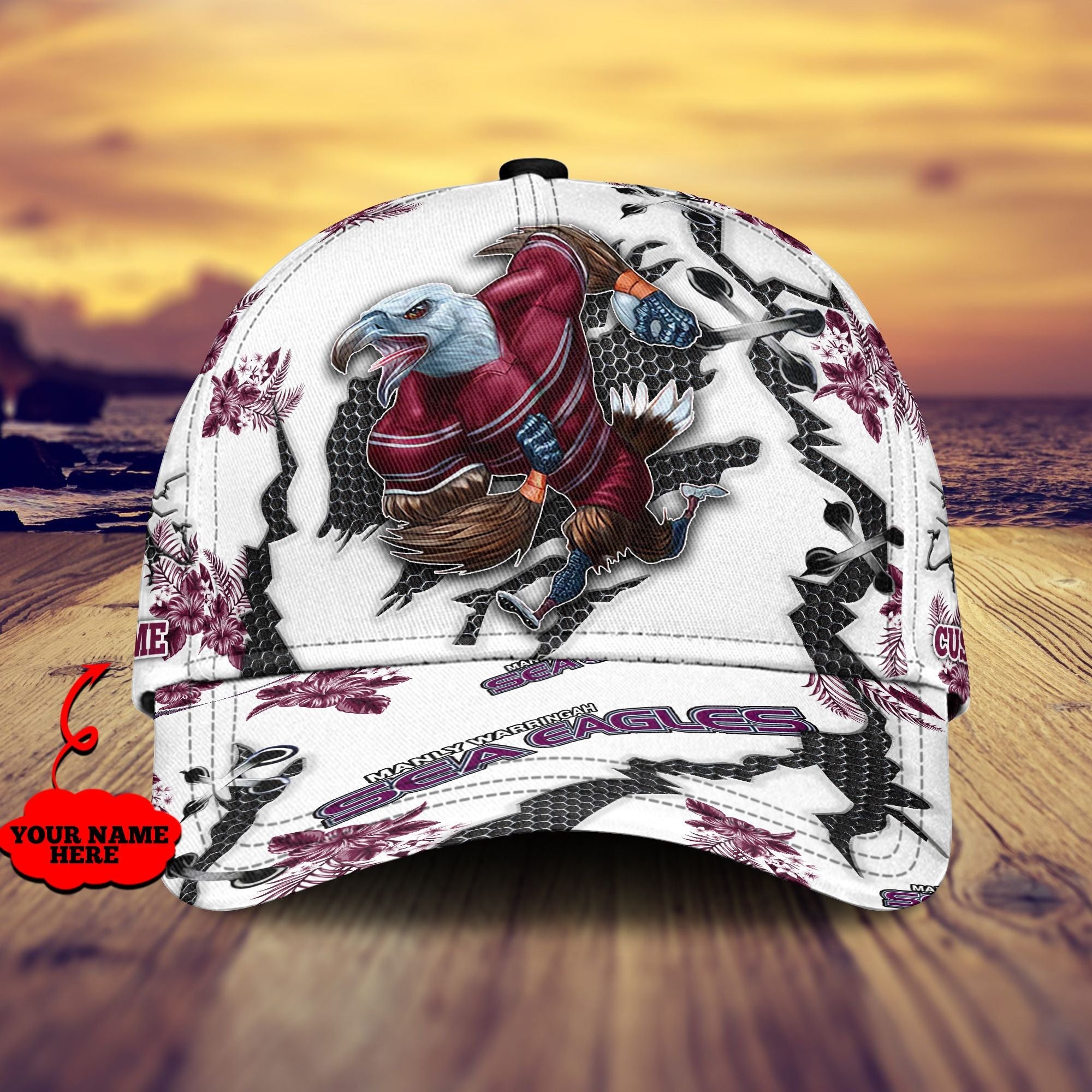 manly-warringah-sea-eagles-nrl-classic-cap-personalized-mascot-flower