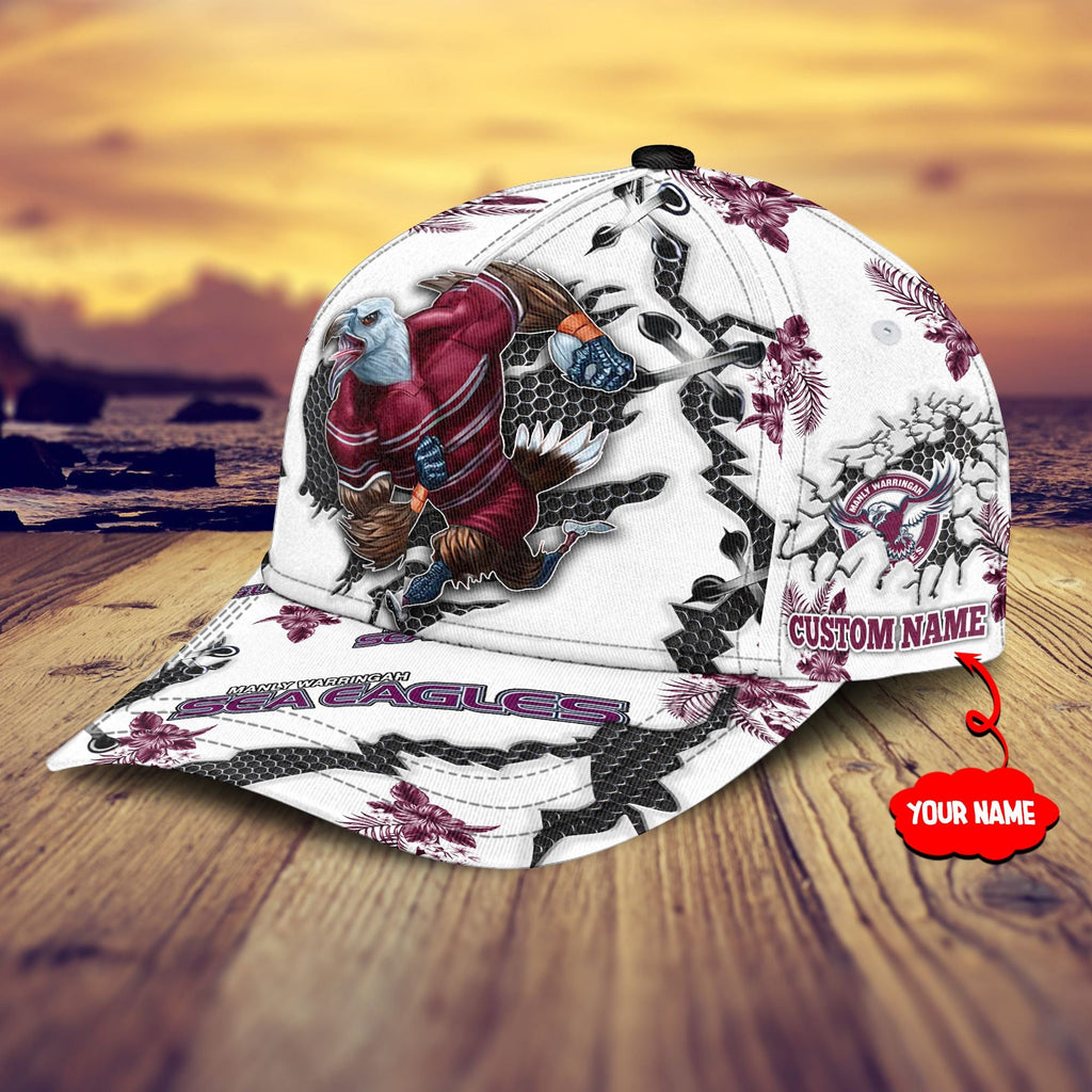manly-warringah-sea-eagles-nrl-classic-cap-personalized-mascot-flower