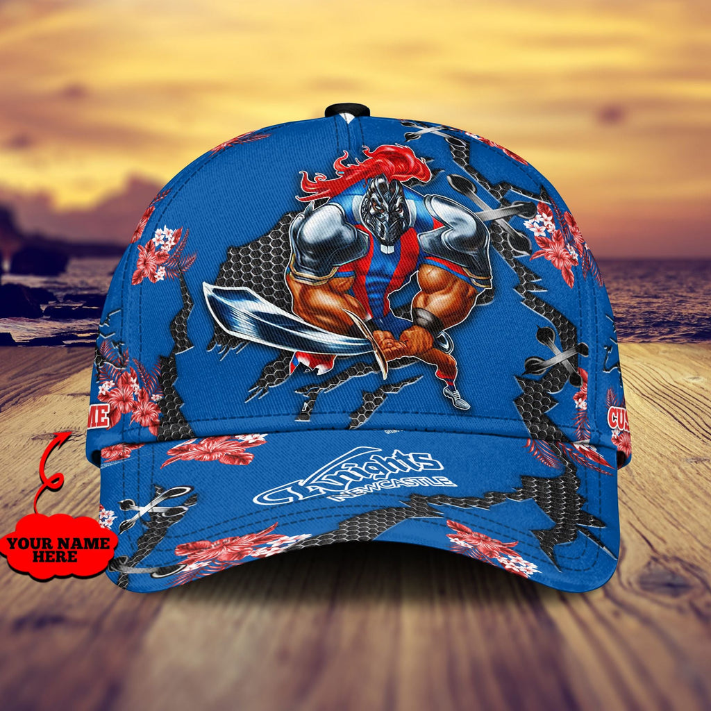 newcastle-knights-nrl-classic-cap-personalized-mascot-flower