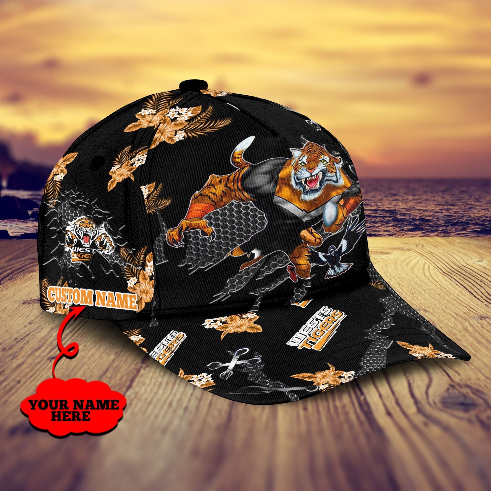 wests-tigers-nrl-classic-cap-personalized-mascot-flower