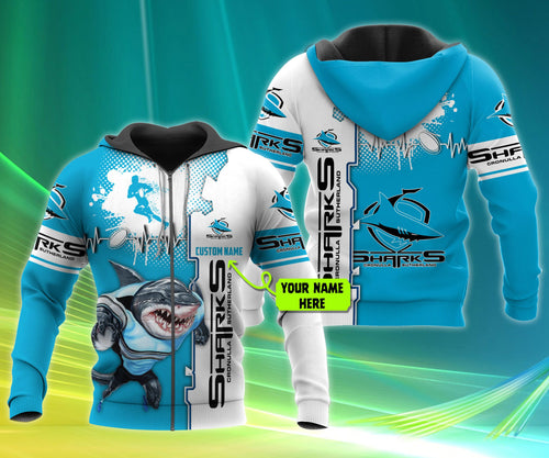 cronulla-sutherland-sharks-nrl-personalized-custom-3d-hoodie
