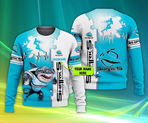 cronulla-sutherland-sharks-nrl-personalized-custom-3d-hoodie
